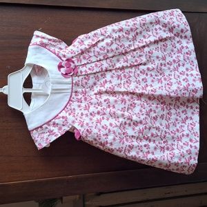 Newborn Mayoral girls nwt size 12 months 2 piece pink floral linen dress